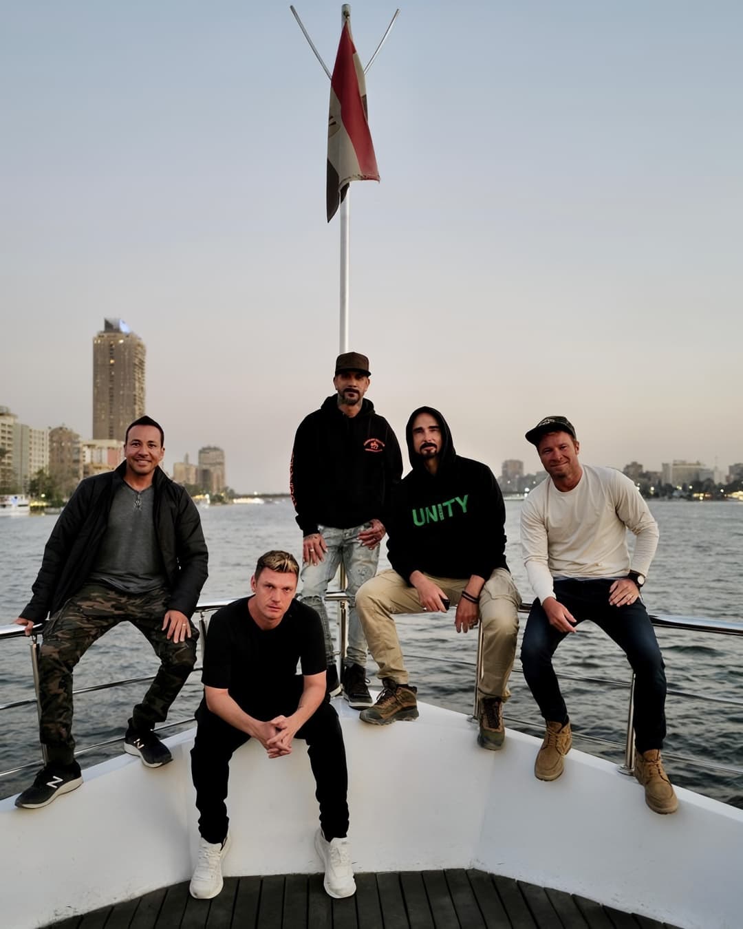 Backstreet Boys enjoying a private yacht experience