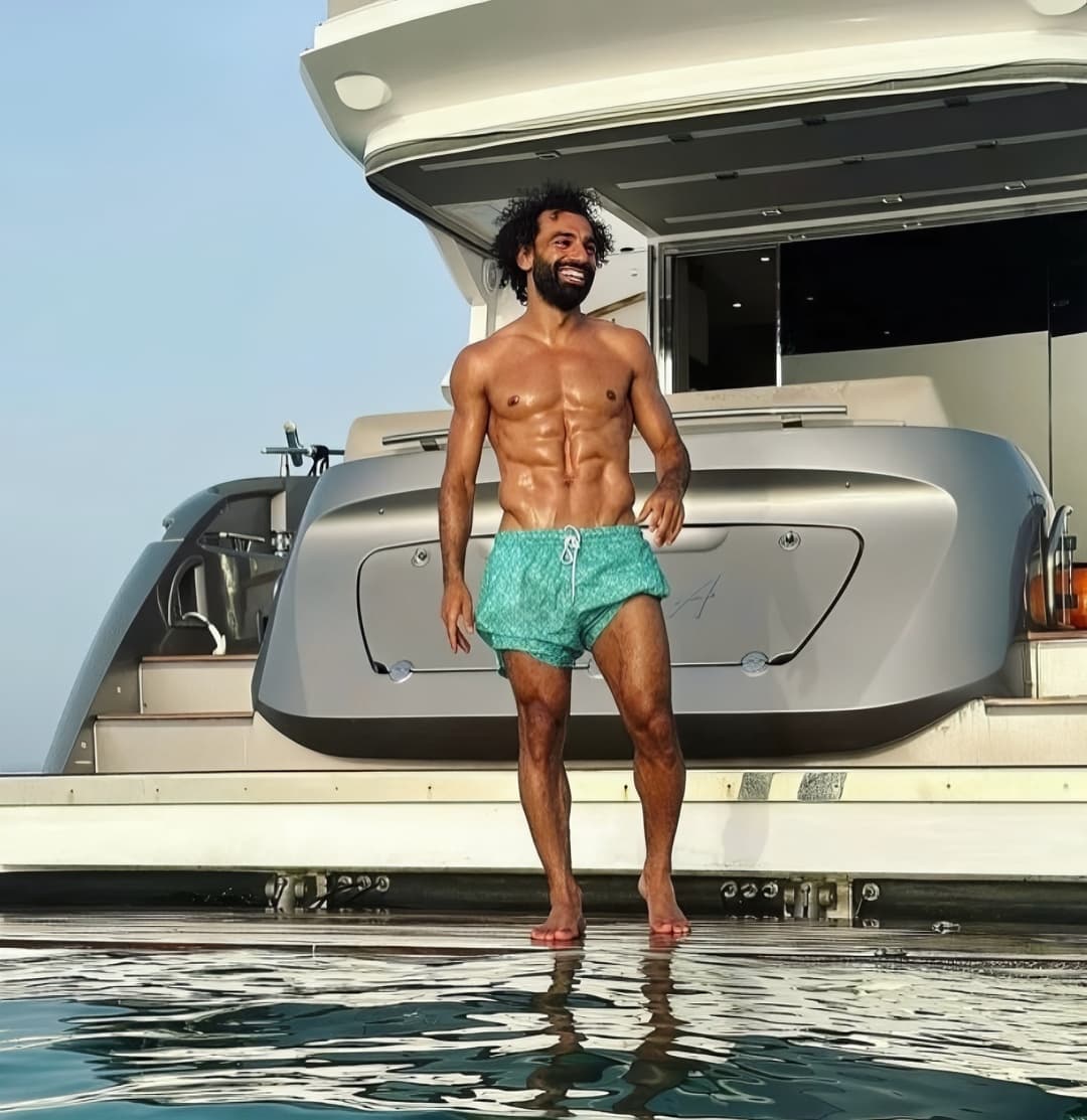 Mohamed Salah enjoying a private yacht experience